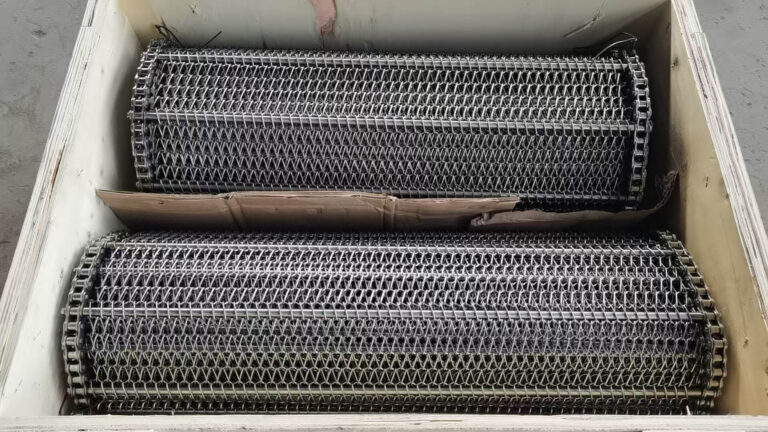 Successfully Produced an 8-meter Chain Mesh Conveyor Belt for a Malaysian Customer